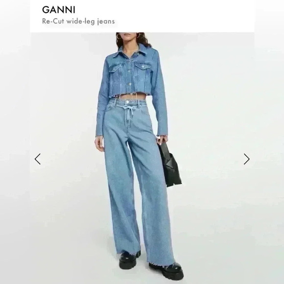 Ganni Re Cut Wide Leg Jeans - Picture 9 of 9